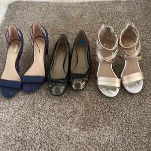 Shoes : 3 pairs $25; great condition; size 7.5 and 8